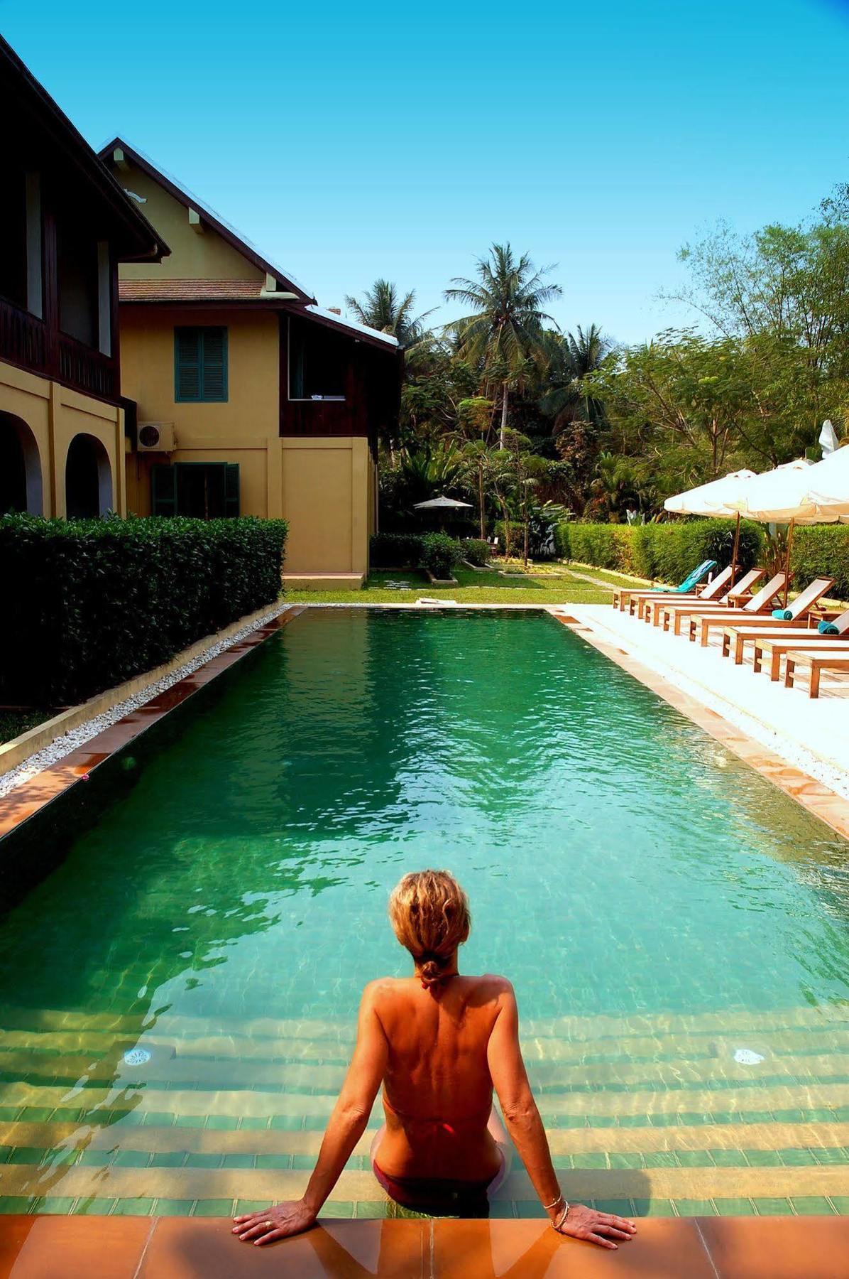 Hotel The Apsara Rive Droite Luang Prabang Exterior foto